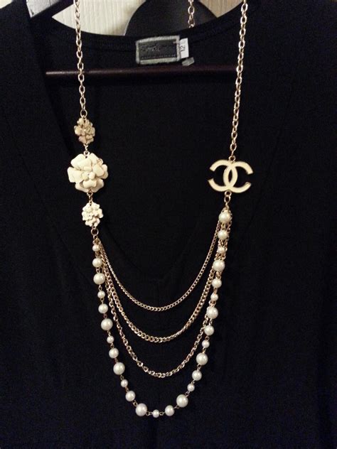 coco chanel tapestry vintage necklace|chanel jewelry collection.